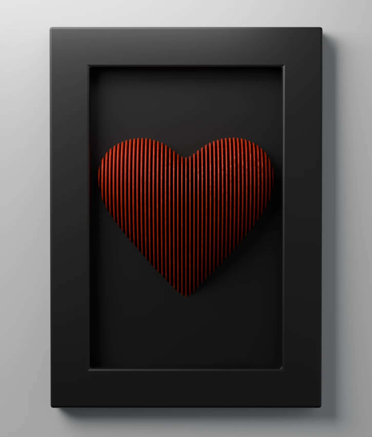 Heart Ripple 3D Pop-Out Frame