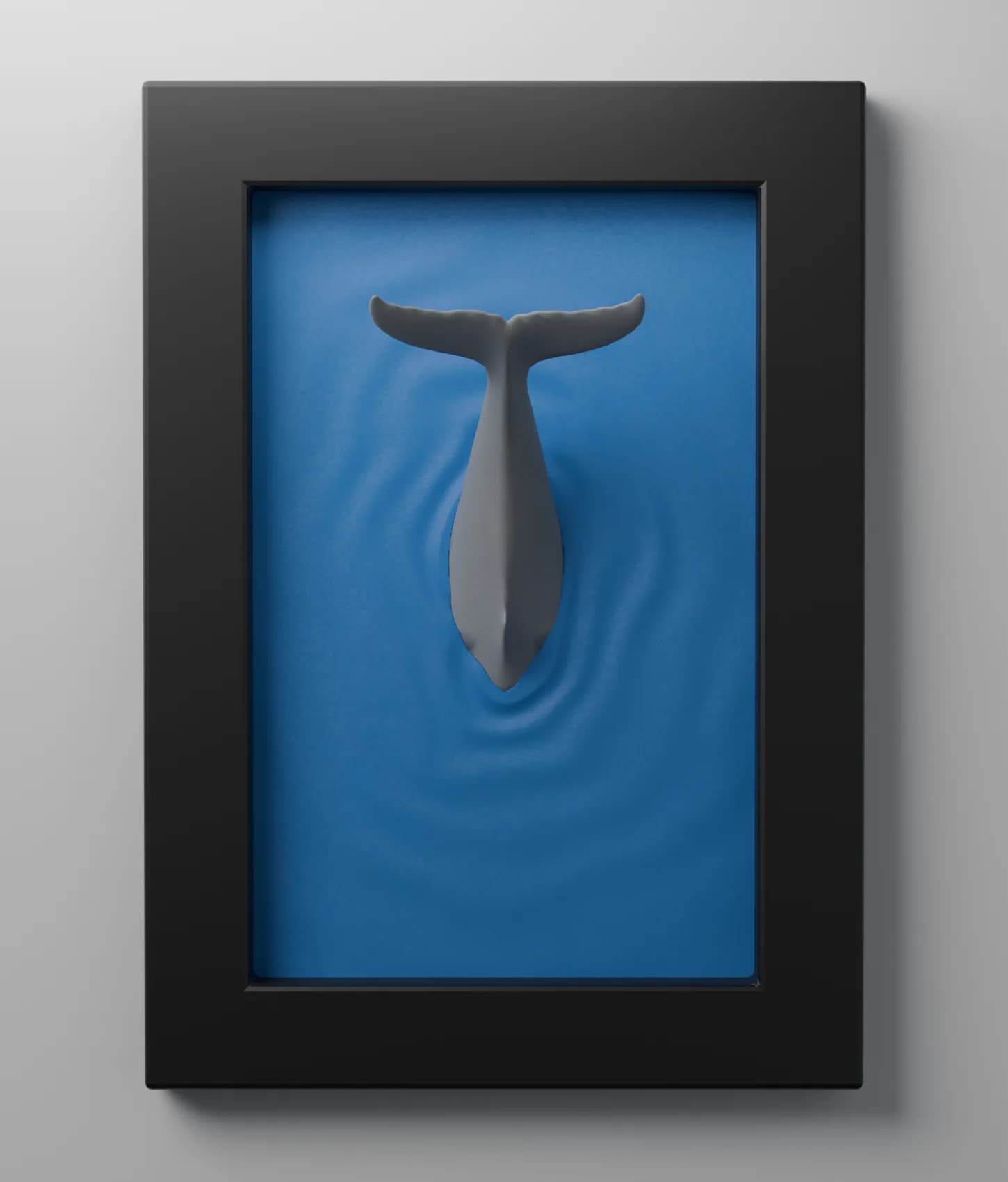 Whale Tail 3D Pop-Out Frame